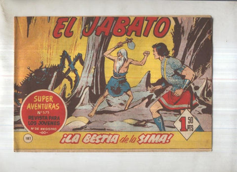 Bruguera: El Jabato numero 181: La bestia de la sima