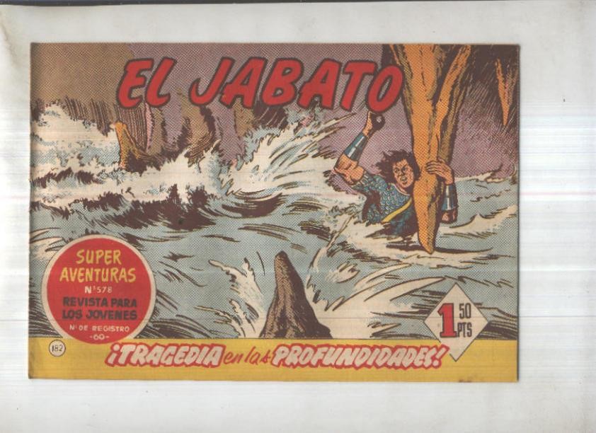 Bruguera: El Jabato numero 182: Tragedia en las profundidades