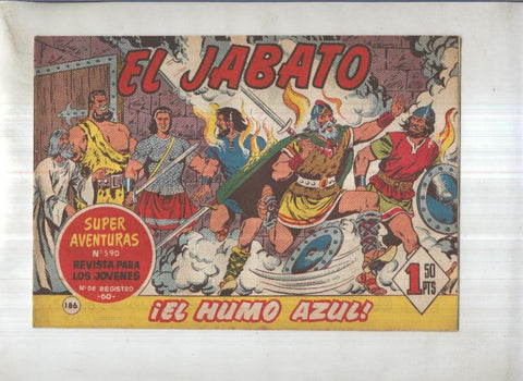 Bruguera: El Jabato numero 186: El humo azul