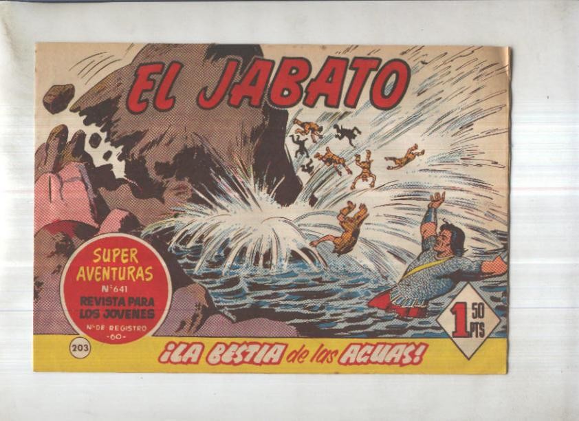 Bruguera: El Jabato numero 203: La bestia de las aguas