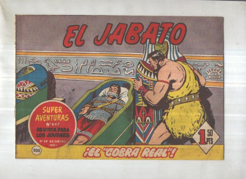 Bruguera: El Jabato numero 205: El cobra real
