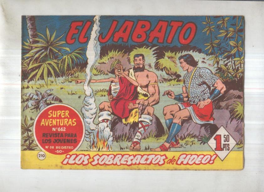 Bruguera: El Jabato numero 210: Los sobresaltos de Fideo