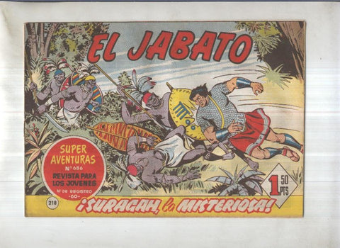 Bruguera: El Jabato numero 218: Suragah, la misteriosa