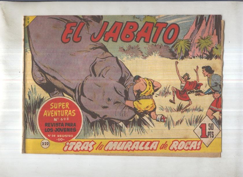 Bruguera: El Jabato numero 222: Tras la muralla de roca