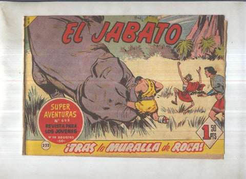 Bruguera: El Jabato numero 222: Tras la muralla de roca