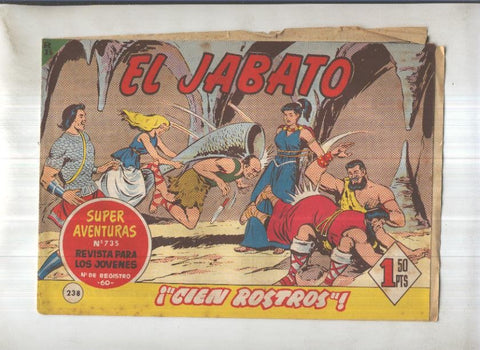 Bruguera: El Jabato numero 238: Cien rostros