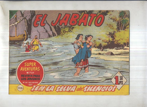 Bruguera: El Jabato numero 239: En la selva del silencio