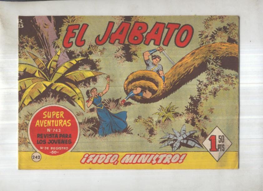 Bruguera: El Jabato numero 242: Fideo, ministro