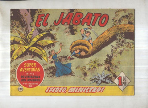 Bruguera: El Jabato numero 242: Fideo, ministro