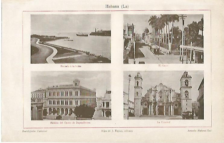LAMINA ESPASA 473: Vistas de La Habana