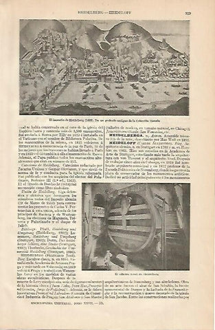 LAMINA ESPASA Alemania 516: El incendio de Heildelberg Alemania 1688