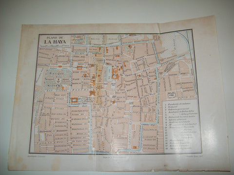 LAMINA ESPASA 524: Plano de La Haya