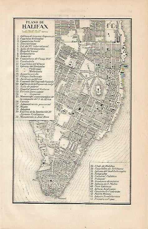 LAMINA ESPASA 555: Plano de Halifax Estados Unidos