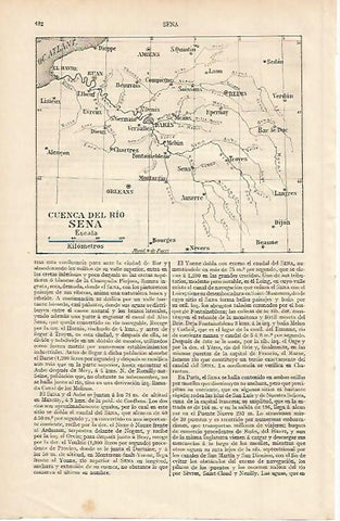 LAMINA ESPASA 623: Cuenca del rio Sena