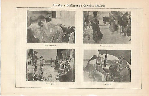 LAMINA ESPASA 640: Cuadros de Hidalgo y Gutierrez de  Caviedes