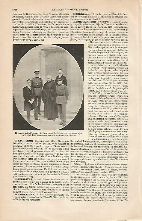 LAMINA ESPASA 663: General belga Francisco de Hemricourt de Grunne 1922