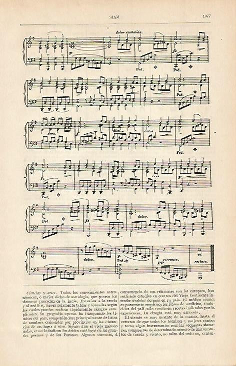 LAMINA ESPASA 763: Himno nacional de Siam II