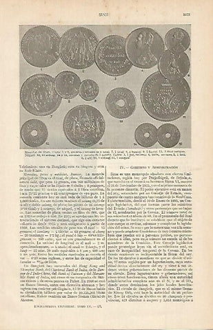 LAMINA ESPASA 764: Moneda de Siam