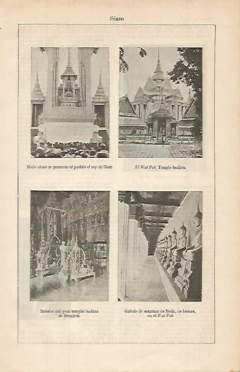 LAMINA ESPASA 767: Vistas de Siam