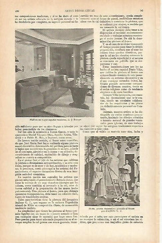 LAMINA ESPASA 780: Cuadros de J. Boteyo y G.Z.