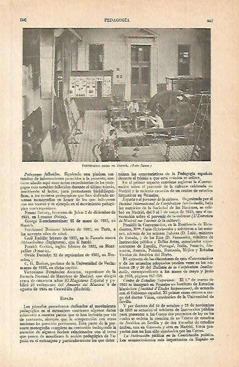 LAMINA ESPASA 803: Politecnico en Zurich Suiza