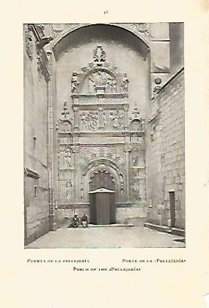 LAMINA 2191: CATEDRAL BURGOS. Puerta de la Pellejeria