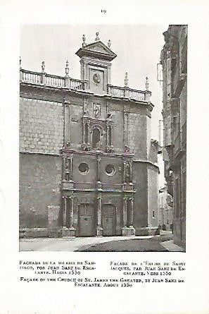 LAMINA 2202: VALLADOLID. Fachada de la Iglesia de Santiago