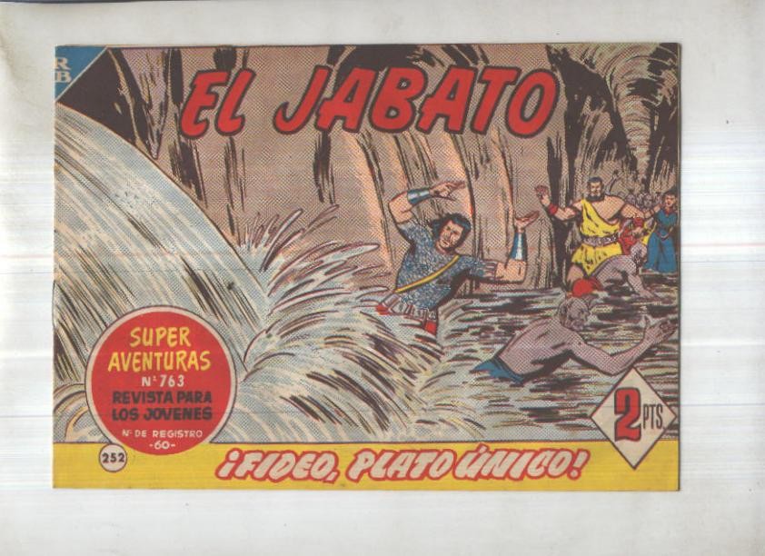 Bruguera: El Jabato numero 252: Fideo, plato unico