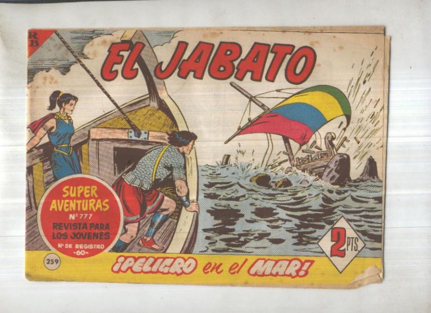 Bruguera: El Jabato numero 259: Peligro en el mar