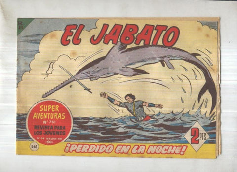 Bruguera: El Jabato numero 261: Perdido en la noche