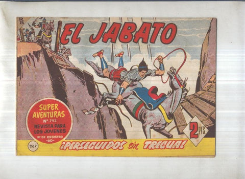 Bruguera: El Jabato numero 267: Perseguidos sin tregua