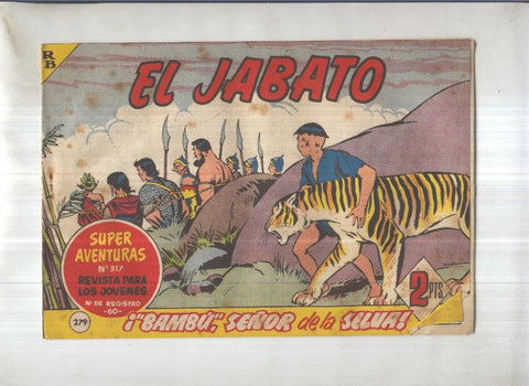 Bruguera: El Jabato numero 279: Bambu, señor de la selva