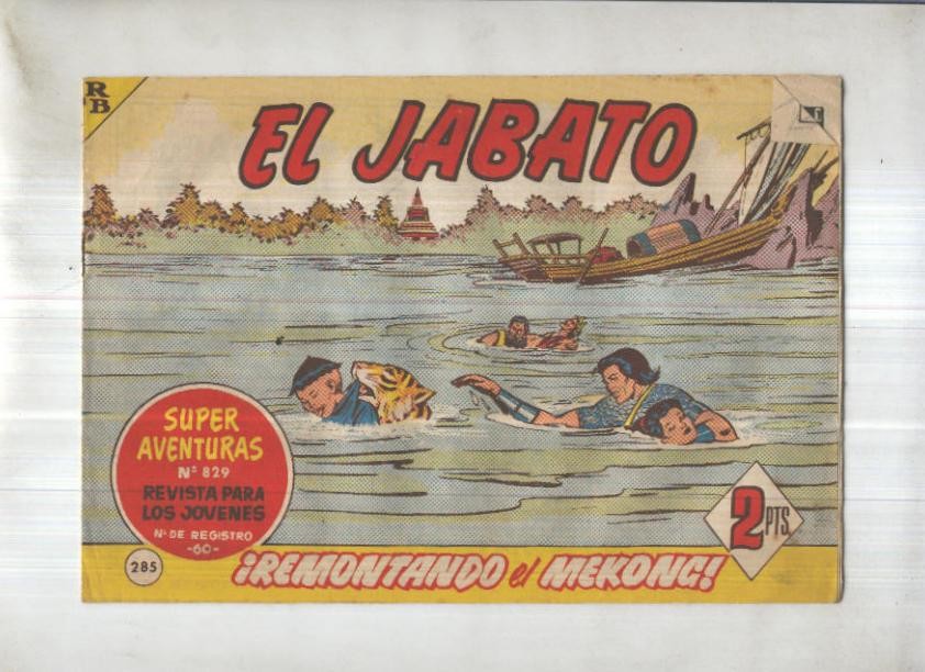 Bruguera: El Jabato numero 285: Remontando el Mekong