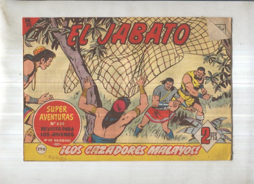 Bruguera: El Jabato numero 290: Los cazadores malayos