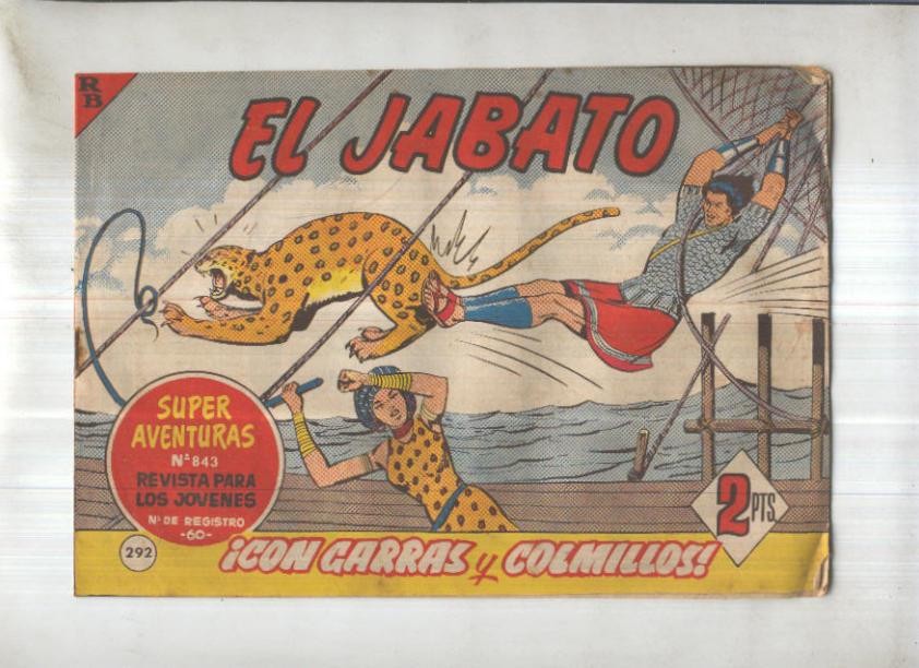 Bruguera: El Jabato numero 292: Con garras y colmillos