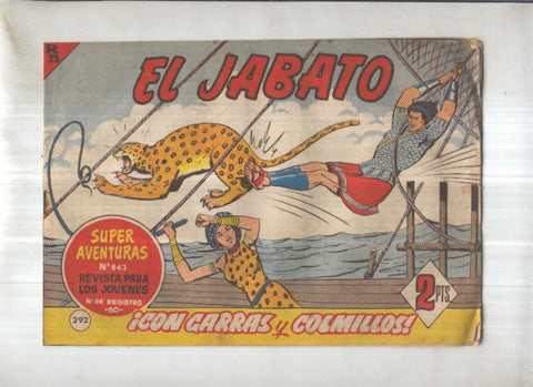 Bruguera: El Jabato numero 292: Con garras y colmillos