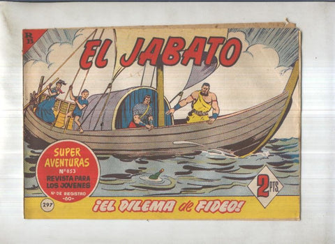 Bruguera: El Jabato numero 297: El dilema de Fideo