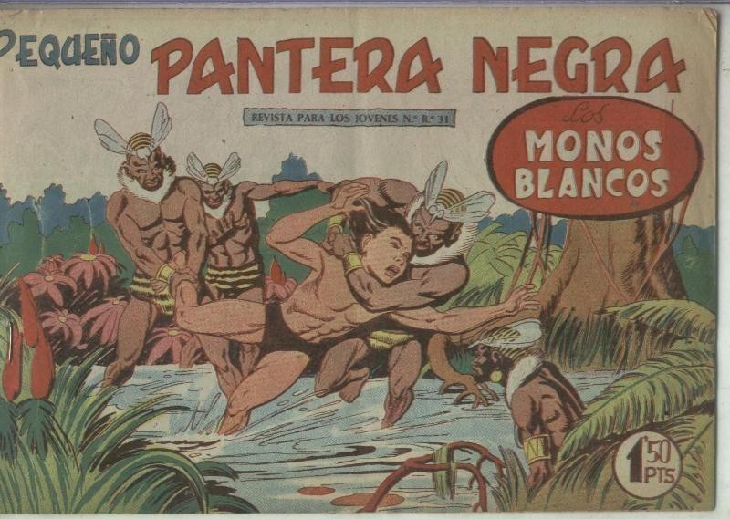 Pequeño Pantera Negra numero 131: Los monos blancos