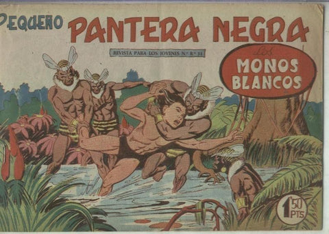 Pequeño Pantera Negra numero 131: Los monos blancos