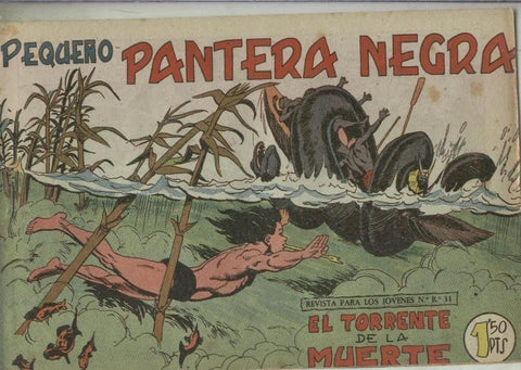 Pequeño Pantera Negra numero 144 (numerado 1 en trasera)