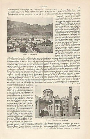 LAMINA ESPASA 845: Vista parcial de Trento Italia