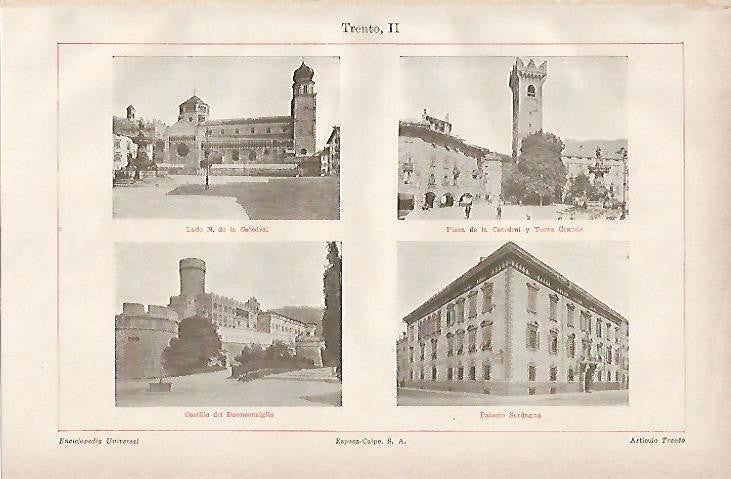LAMINA ESPASA 847: Imagenes de Trento Italia