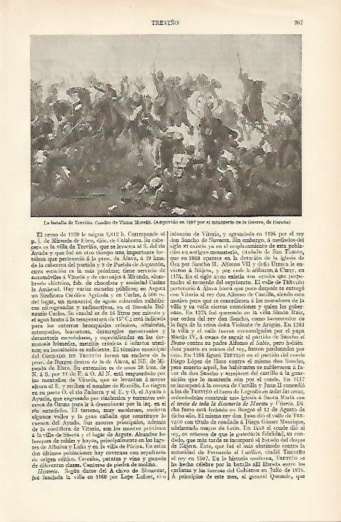 LAMINA ESPASA 853: La batalla de Treviño obra de Morelli