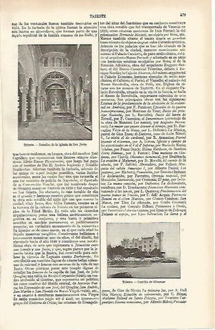 LAMINA ESPASA 866: Vistas de Trieste Italia