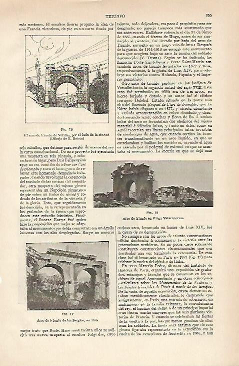 LAMINA ESPASA 895: Arcos de Triunfo