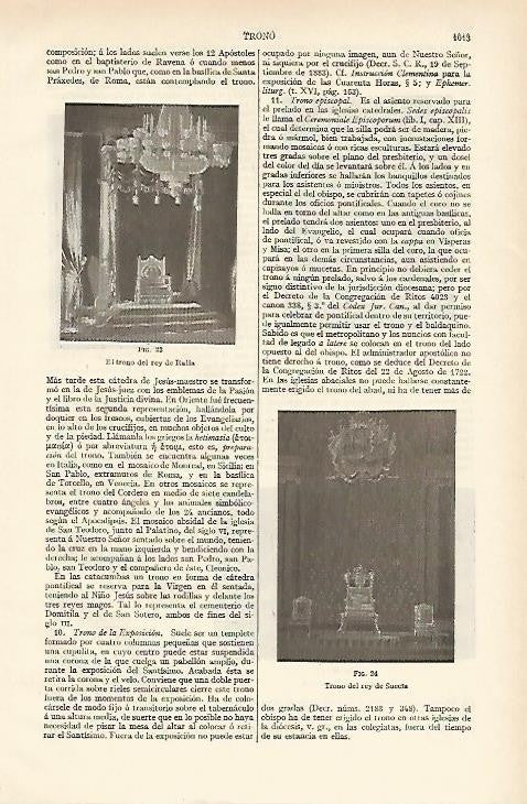 LAMINA ESPASA 909: Trono del rey de Italia y del rey de Suecia