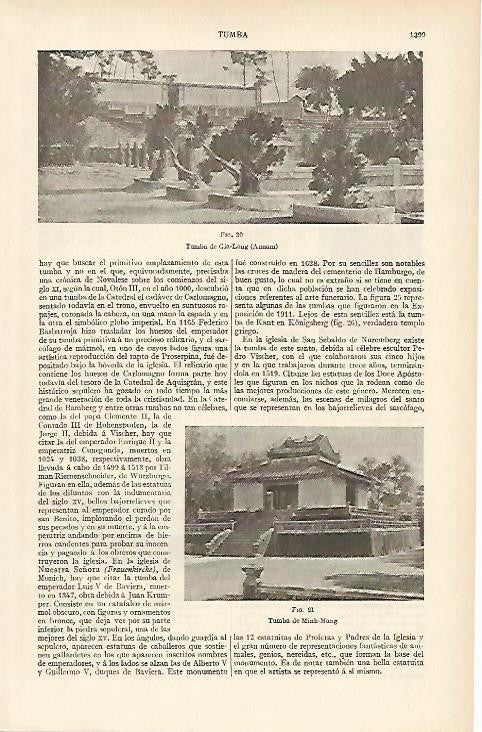 LAMINA ESPASA 949: Tumba de Gia-Long y de Minh-Mang