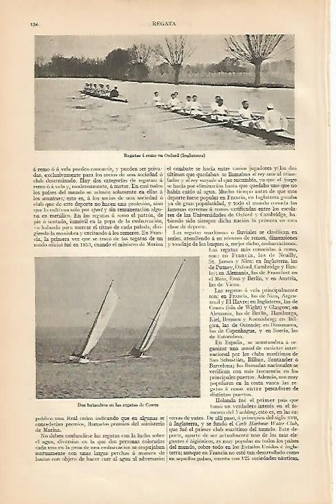 LAMINA ESPASA 959: Regatas en Oxford