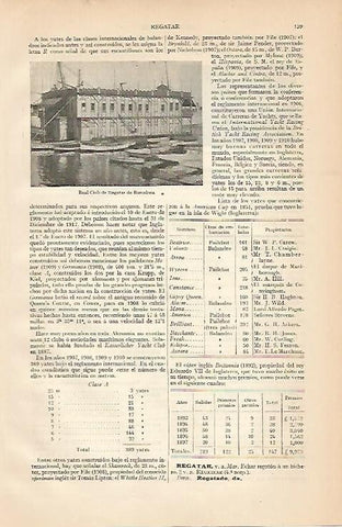 LAMINA ESPASA 961: Real Club de Regatas de Barcelona