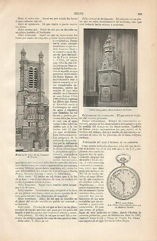 LAMINA ESPASA 995: Tipos de reloj